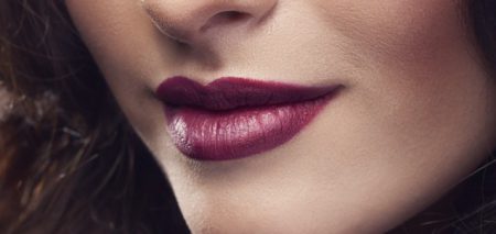 burgundy, lipstick