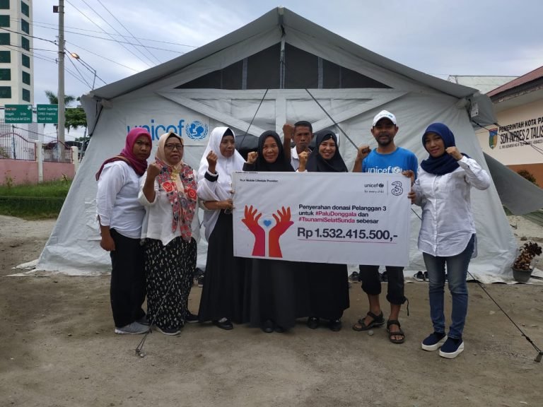 3 Galangkan Donasi Untuk Palu Donggala